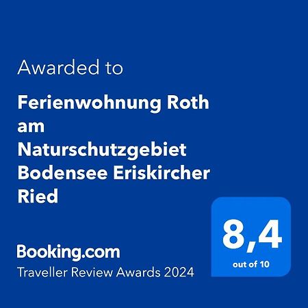 Ferienwohnung Roth Am Naturschutzgebiet Bodensee Eriskircher Ried Экстерьер фото